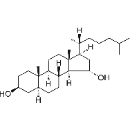<em>5</em>α-cholestane-3β,<em>15</em>α-diol
