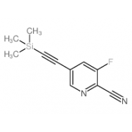 3-Fluoro-5-((trimethylsilyl)ethynyl)-<em>picolinonitrile</em>