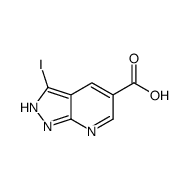 <em>3-iodo-1H-pyrazolo</em>[<em>3,4-b</em>]<em>pyridine</em>-5-carboxylic acid