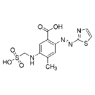 4-甲基-5-(磺<em>甲</em>氨基)-2-(2-噻唑<em>偶氮</em>)苯甲酸