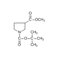 1-叔丁氧羰基-3-<em>吡咯</em>烷<em>甲酸</em>甲酯