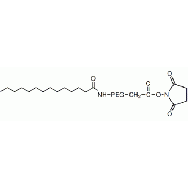 肉豆蔻酸 PEG <em>N</em>-羟基琥珀酰亚胺