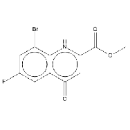 <em>Methyl</em> 8-bromo-6-fluoro-<em>4-oxo-1,4-dihydroquinoline-2-carboxylate</em>