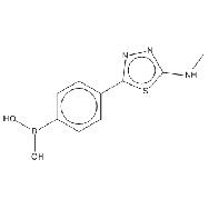 <em>4</em>-(<em>5</em>-(Methylamino)-<em>1,3,4-thiadiazol-2-yl</em>)phenylboronic acid