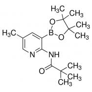 <em>N</em>-(<em>5-Methyl-3</em>-(<em>4,4,5,5-tetramethyl-1,3,2-dioxaborolan-2-yl</em>)pyridin-<em>2-yl</em>)pivalamide