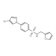 N-(Furan-2-ylmethyl) 4-(4-bromopyrazol-1-yl)<em>benzenesulfonamide</em>