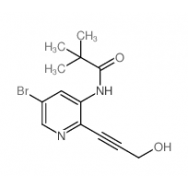 N-(5-Bromo-<em>2</em>-(3-<em>hydroxyprop-1-yn-1-yl</em>)pyridin-3-<em>yl</em>)pivalamide