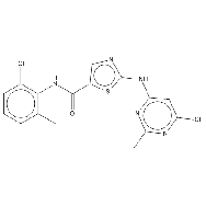 <em>N</em>-(<em>2-Chloro-6</em>-methylphenyl)-<em>2</em>-[(<em>6-chloro-2-methyl-4-pyrimidinyl</em>)<em>amino</em>]-<em>5</em>-thiazolecarboxamide