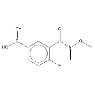 <em>N-Methoxy-N</em>-methyl 5-borono-2-fluorobenzamide