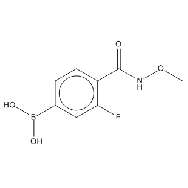 <em>N-Methoxy</em> 4-borono-2-fluorobenzamide
