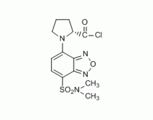 (R)-(+)-DBD-Pro-COCl [=(R)-(+)-4-(N,N-二甲氨基磺酰基)-7-(2-氯甲酰四氢吡咯-1-基)-2,1,3-苯并恶二唑][用于旋光纯度测定的高效液相色谱标记试剂]