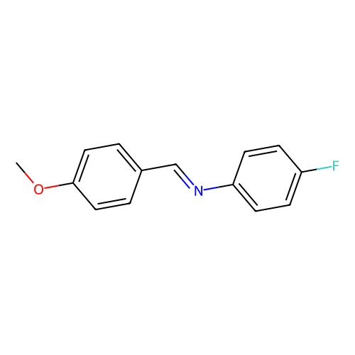 <em>N</em>-(4-甲氧基亚苄基)-4-氟苯胺，3381-48-4，97%