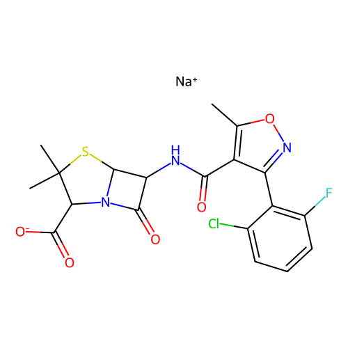氟氯西林<em>钠</em>，1847-24-1，98%