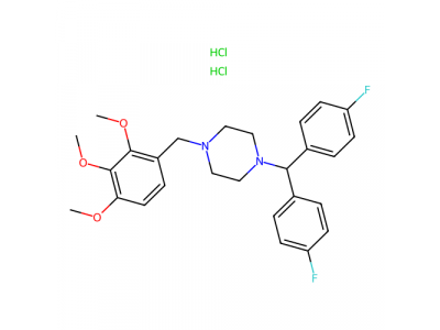 洛美利嗪二盐酸盐，101477-54-7，10mM in DMSO