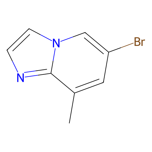 6-溴-<em>8</em>-<em>甲基</em><em>咪唑</em>并[1,2-a]吡啶，217435-65-9，97%