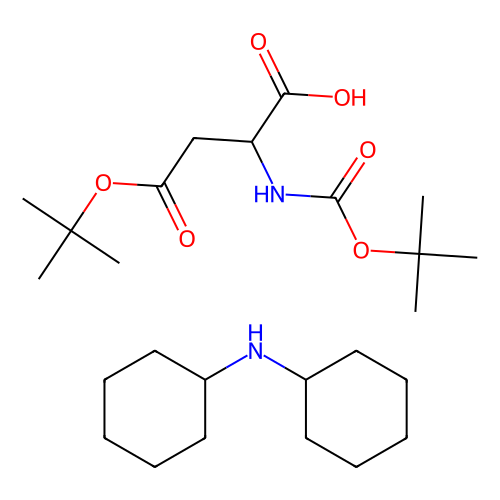 <em>N-Boc-L</em>-天冬氨酸 <em>4</em>-<em>叔</em>-<em>丁</em><em>酯</em> 二环己基铵盐，1913-12-8，98%