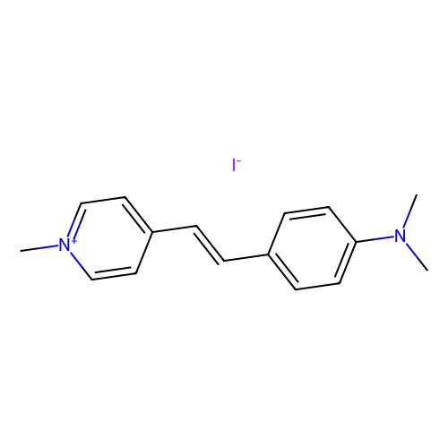 反式-<em>4</em>-[<em>4</em>-(二甲基氨基)<em>苯乙烯</em>基]-1-甲基<em>吡啶</em>鎓碘化物，68971-03-9，染料含量98%