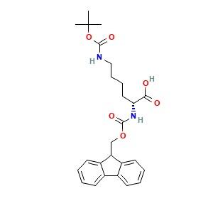 N-alpha-芴甲氧<em>羰基</em>-N-epsilon-叔丁氧<em>羰基</em>-<em>D</em>-<em>赖氨酸</em>，92122-45-7，99%