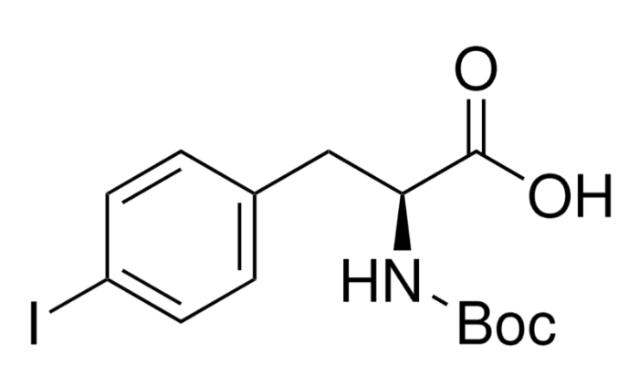 <em>Boc-4</em>-碘-<em>L</em>-<em>苯丙氨酸</em>，62129-44-6，99%