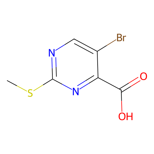 5-溴-<em>2</em>-(甲硫基)<em>嘧啶</em>-4-<em>羧酸</em>，50593-92-5，>97.0%(T)