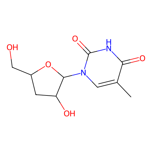 3'-脱氧-5-甲基<em>尿</em>苷，7084-29-9，≥98%