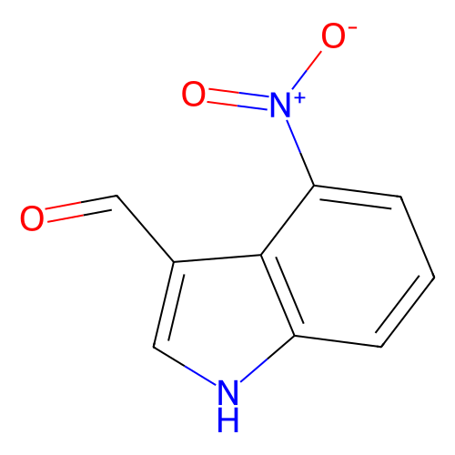 4-<em>硝基</em><em>吲哚</em>-3-甲醛，10553-11-4，97%
