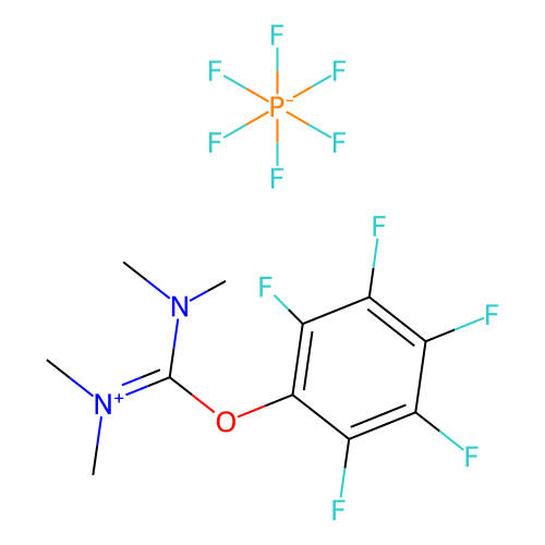 (二甲基氨基)二甲基(2,3,4,5,6-五<em>氟</em><em>苯</em>氧基)甲烷亚胺鎓<em>六</em><em>氟</em>磷酸盐，206190-14-9，98%