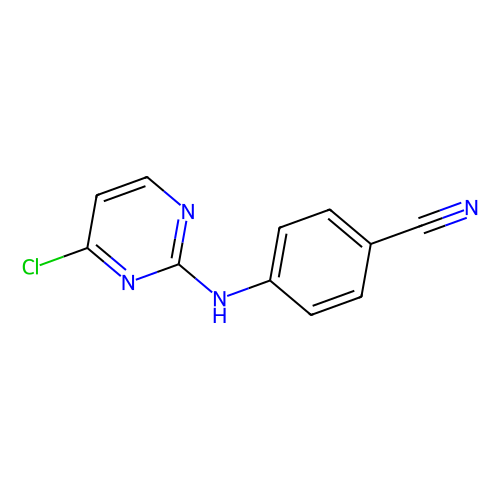 <em>4</em>-[(<em>4</em>-氯-<em>2</em>-嘧啶基)氨基]苯甲腈，244768-32-9，98%