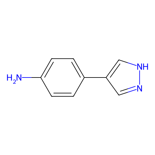 <em>4</em>-(<em>1</em>H-吡唑-<em>4</em>-基)苯胺，114474-<em>28</em>-1，97%