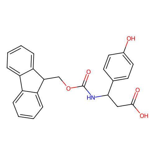 Fmoc-（<em>S</em>）-3-氨基-3-（4-羟<em>苯基</em>）丙酸，501015-<em>33</em>-4，97%