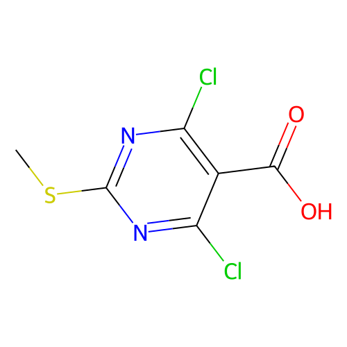4,6-二<em>氯</em>-<em>2</em>-(甲<em>巯基</em>)嘧啶-<em>5</em>-甲酸，313339-35-4，97%