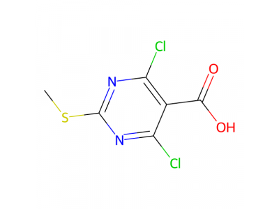4,6-二氯-2-(甲巯基)嘧啶-5-甲酸，313339-35-4，97%