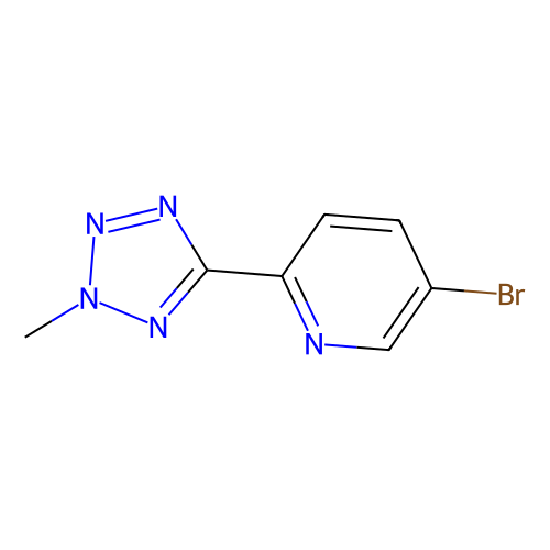 5-溴-2-(2-甲基-2H-<em>四</em><em>氮</em><em>唑</em>-5-基)吡啶，380380-64-3，98%