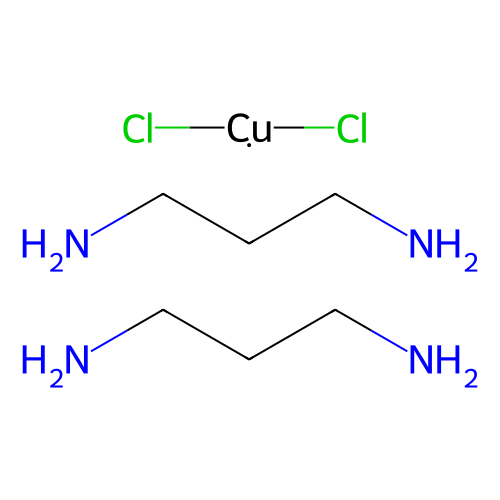 双(<em>1</em>,3-<em>丙</em><em>二</em><em>胺</em>)氯化铜(II)，32270-93-<em>2</em>，>98.0%(T)