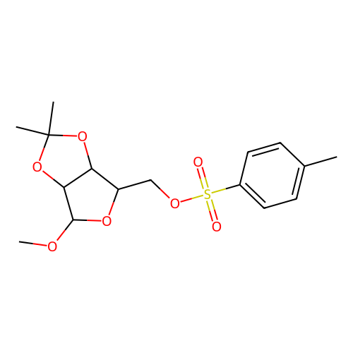 1-甲氧基-2,3-O-异亚丙基-5-O -对甲苯磺酰基-beta-<em>D</em>-<em>呋喃</em>核<em>糖苷</em>，4137-56-8，98%