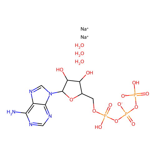 腺苷5′-<em>三</em>磷酸 <em>二</em>钠盐 <em>三水合物</em>，51963-61-2，95%