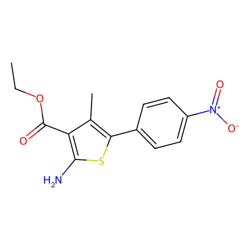2-氨基-4-甲基-<em>5</em>-(4-<em>硝基</em>苯基)<em>噻吩</em>-<em>3</em>-<em>羧酸</em>乙酯，174072-89-0，98%