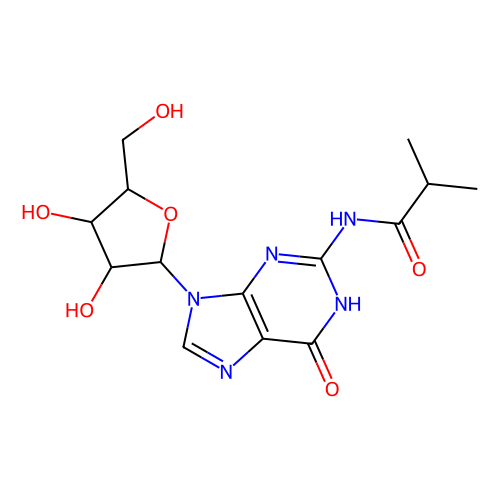 <em>N</em>²-异丁酰基鸟<em>苷</em> 一水合物，64350-24-9，95%