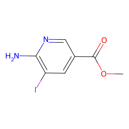 6-氨基-<em>5</em>-碘吡啶-3-羧酸甲酯，211308-80-4，97%