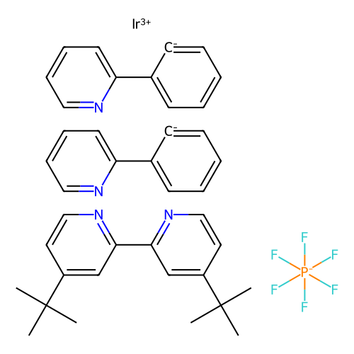 (4,4'-<em>二</em>叔丁基-<em>2,2</em>'-联吡啶)双[(<em>2</em>-<em>吡啶基</em>)<em>苯基</em>]<em>铱</em>(<em>III</em>)六氟磷酸盐，676525-77-<em>2</em>，>85.0%(HPLC)