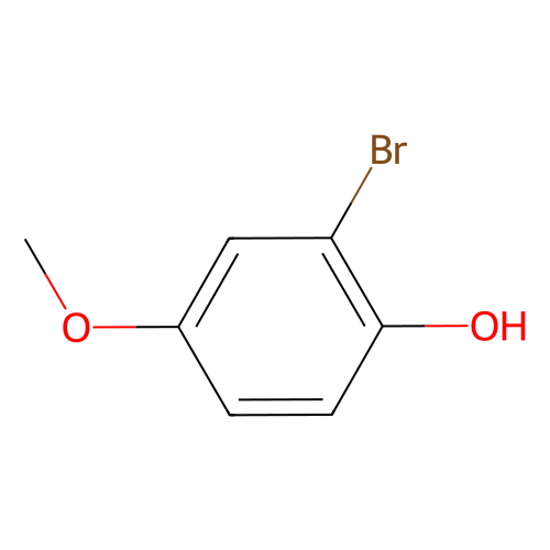 2-溴-<em>4</em>-甲<em>氧基</em><em>苯酚</em>，17332-11-5，98%