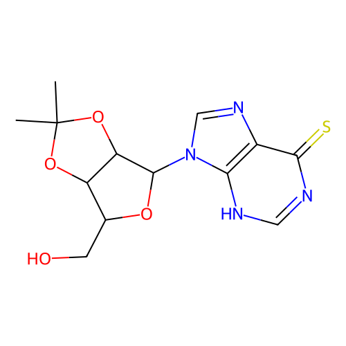 2'，3'-O-异亚丙基-6-巯基嘌呤<em>核糖</em>苷，5856-48-4，95%