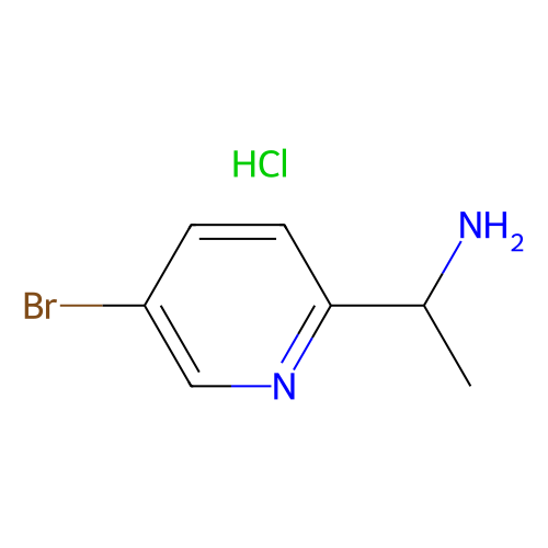 (<em>S</em>)-<em>1</em>-(5-溴吡啶-2-<em>基</em>)<em>乙胺</em>盐酸盐，1263094-16-1，98%