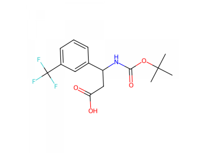 (S)-3-(Boc-氨基)-3-[3-(三氟甲基)苯基]丙酸，500770-78-5，95%