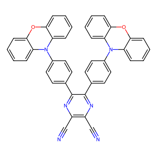 5,6-双[4-(N-吩噁嗪)苯基]-2,3-二氰基吡嗪，1883400-36-9，98%，<em>Sublimed</em>