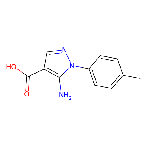 5-氨基-1-(<em>4</em>-甲基苯基)-1H-<em>吡唑</em>-<em>4</em>-<em>羧酸</em>，14678-93-4，97%