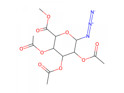 2,3,4-三-O-乙酰基-1-脱氧-β-D-吡喃葡萄糖基叠氮化物，67776-38-9，97%