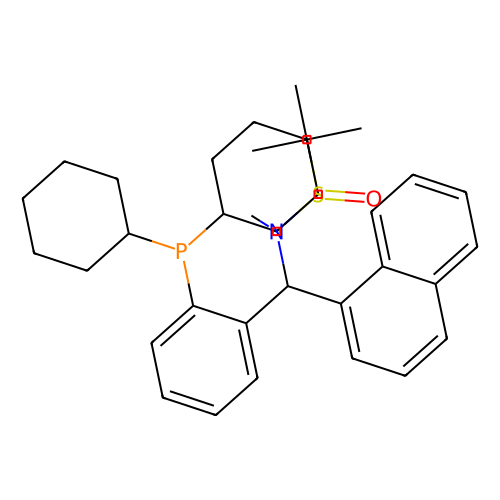 [S（R）]-N-[（S）-[<em>2</em>-（二环己基膦基）苯基]-<em>1</em>-萘甲基]-N，<em>2</em>-<em>二甲基</em>-<em>2</em>-<em>丙烷</em>亚磺酰胺，2241598-33-2，95%