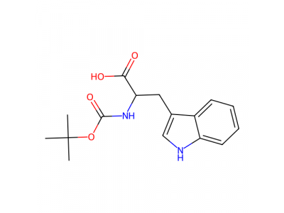N-(叔丁氧羰基)-D-色氨酸，5241-64-5，98%