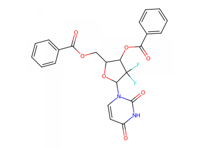 2'，2'-二氟-2'-脱氧尿苷3'，5'-二苯甲酸酯，143157-27-1，98%